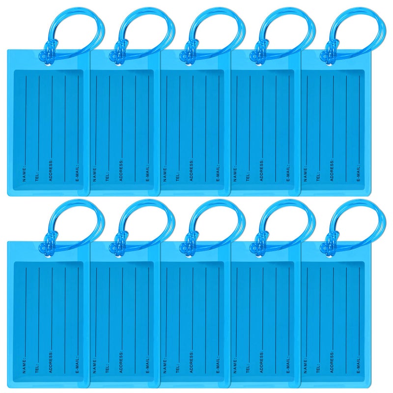 Sodsay 10 Pack Luggage Tags for Suitcases, Airplane Travel Essentials for Flying, International Travel Must Haves, and Luggage Accessories by Sodsay - Image 1